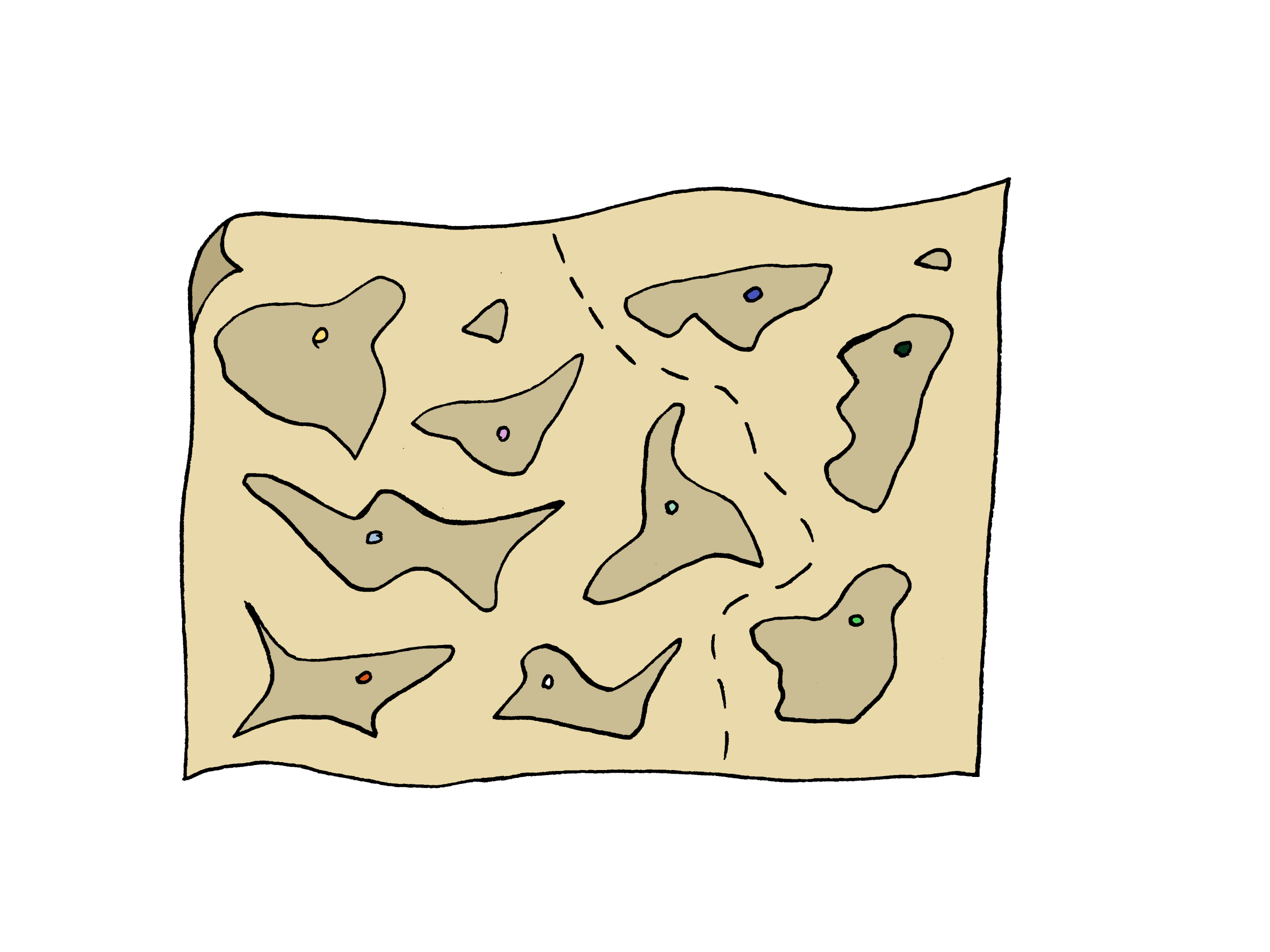 Mappa con simboli